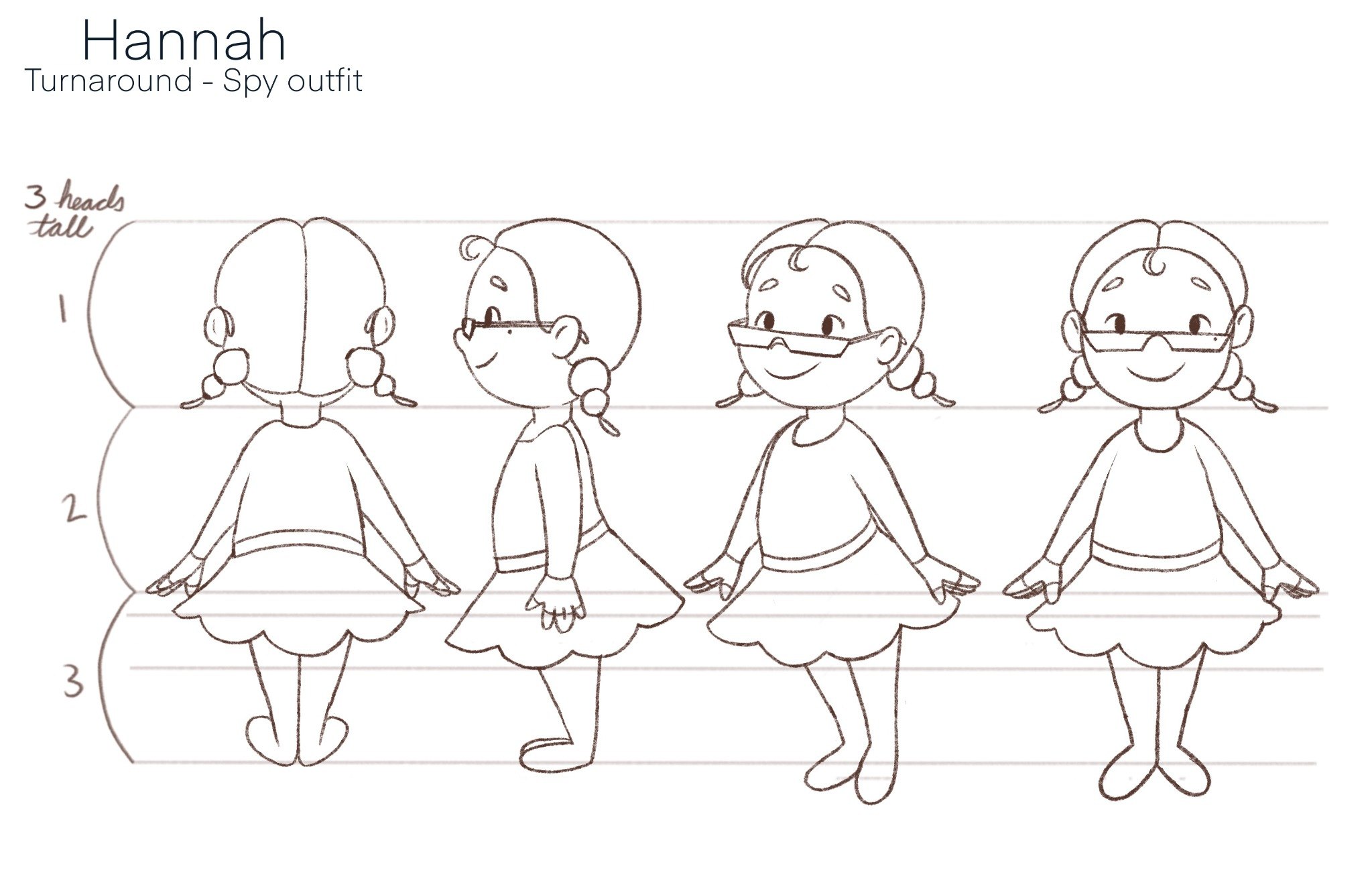 Hannah turnaround spy outfit